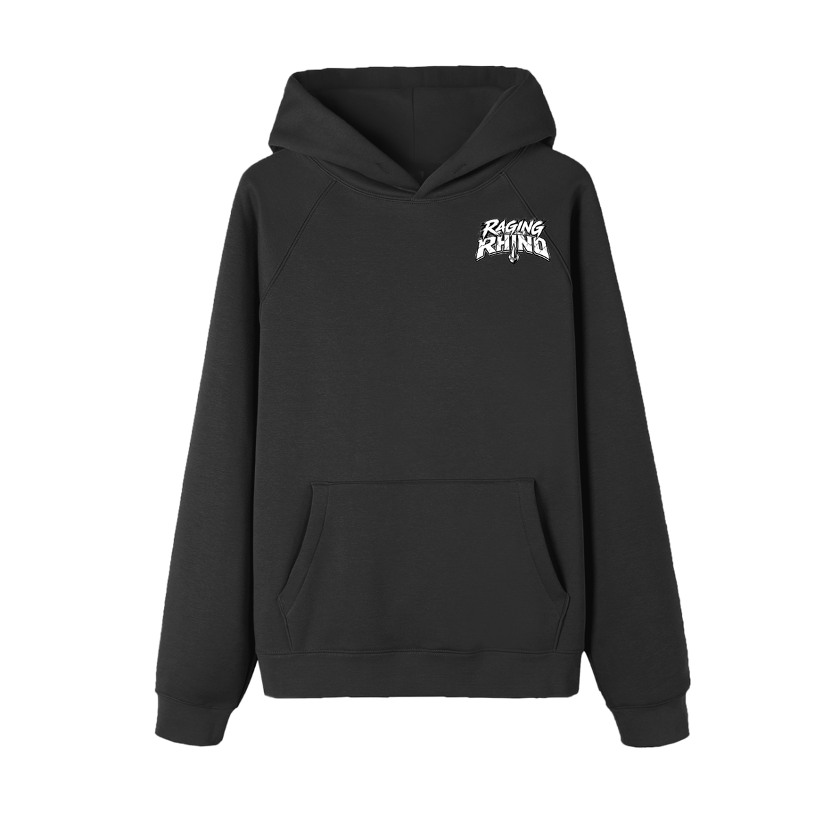 Raging Rhino Essential Raglan Sleeve Fleece Hoodie