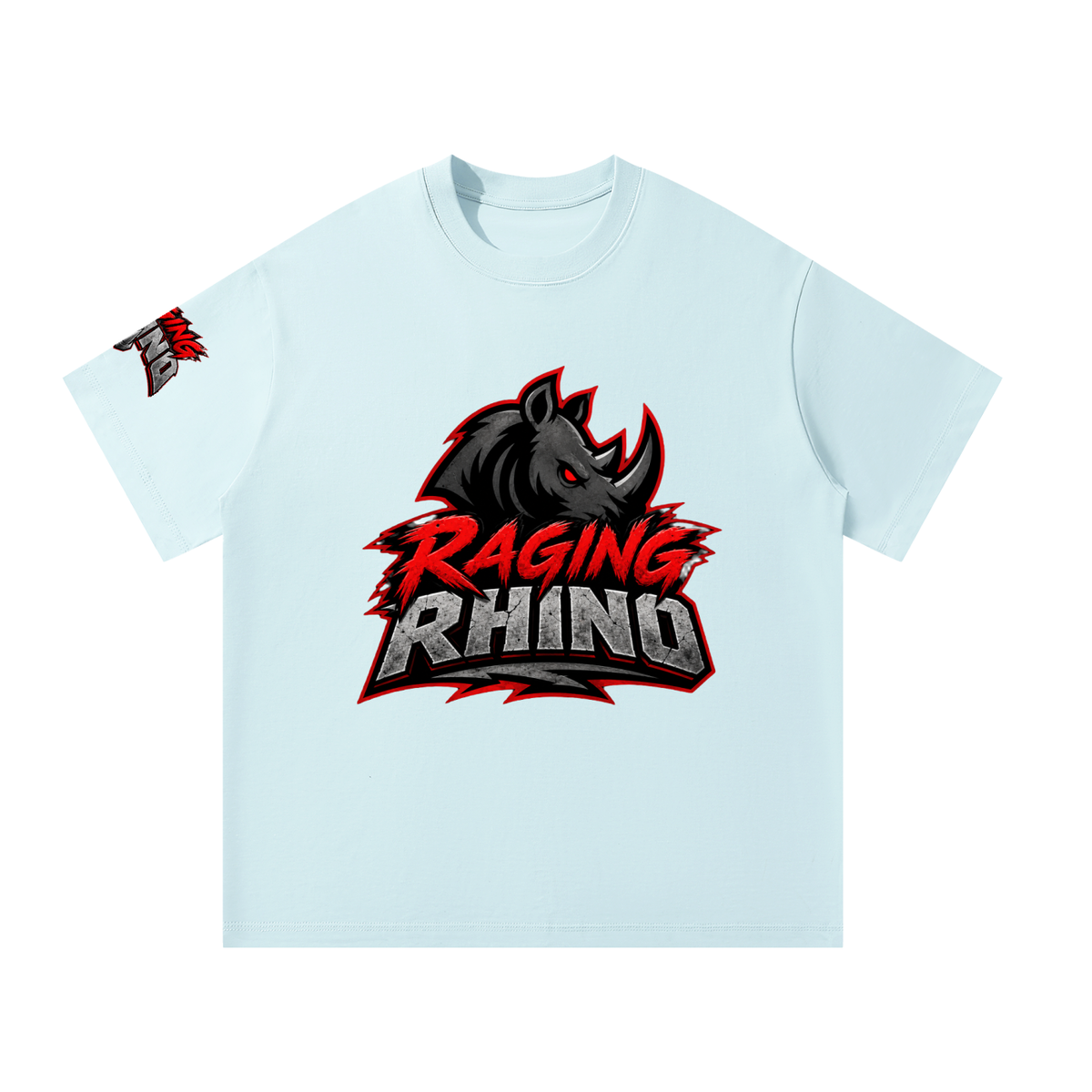 Silhouette Raging Rhino Unisex Oversized T-Shirt
