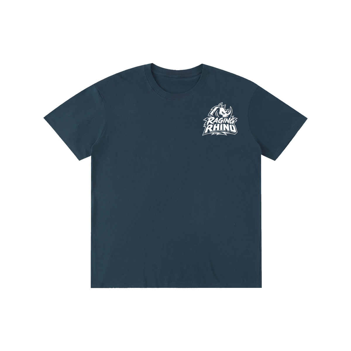 Essential Raging Rhino Black and White Silhouette Pure Cotton Unisex T-Shirt