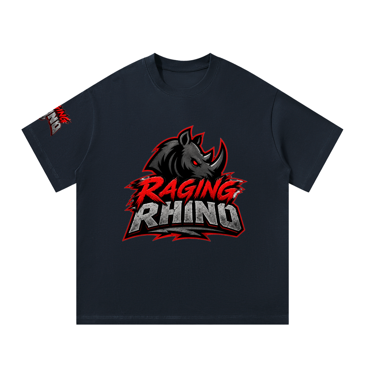 Silhouette Raging Rhino Unisex Oversized T-Shirt