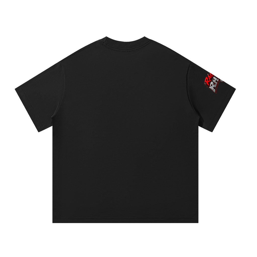 Silhouette Raging Rhino Unisex Oversized T-Shirt